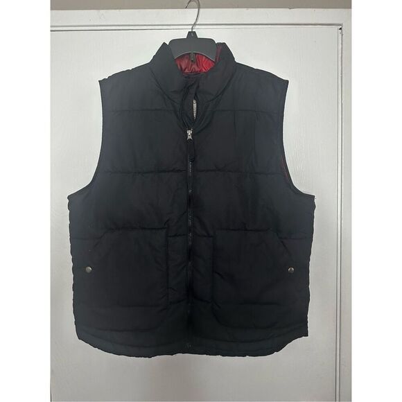 St. John’s Bay Mens Puffer Vest in Black Size Large - Picture 1 of 5